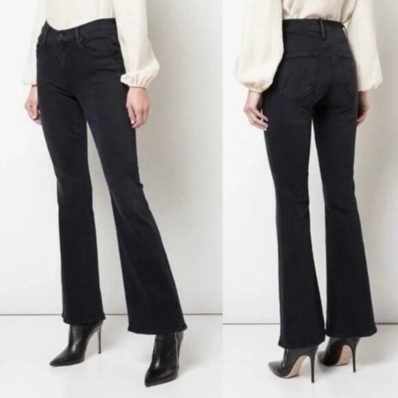 MOTHER The Weekender Jeans in Blackbird High Rise Flare - Picture 9 of 9